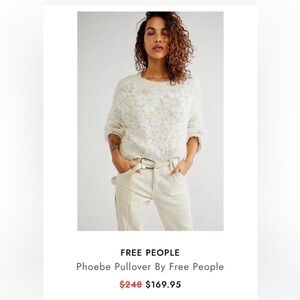 Free People Cream Phoebe Sweater XL